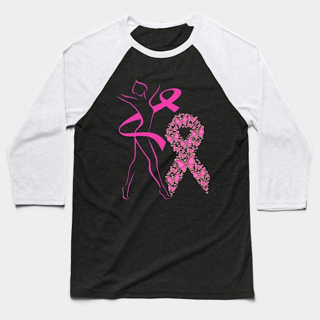 Pink  In October Baseball T-Shirt by Myartstor 